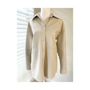 Babaton Cream Shirt Jacket